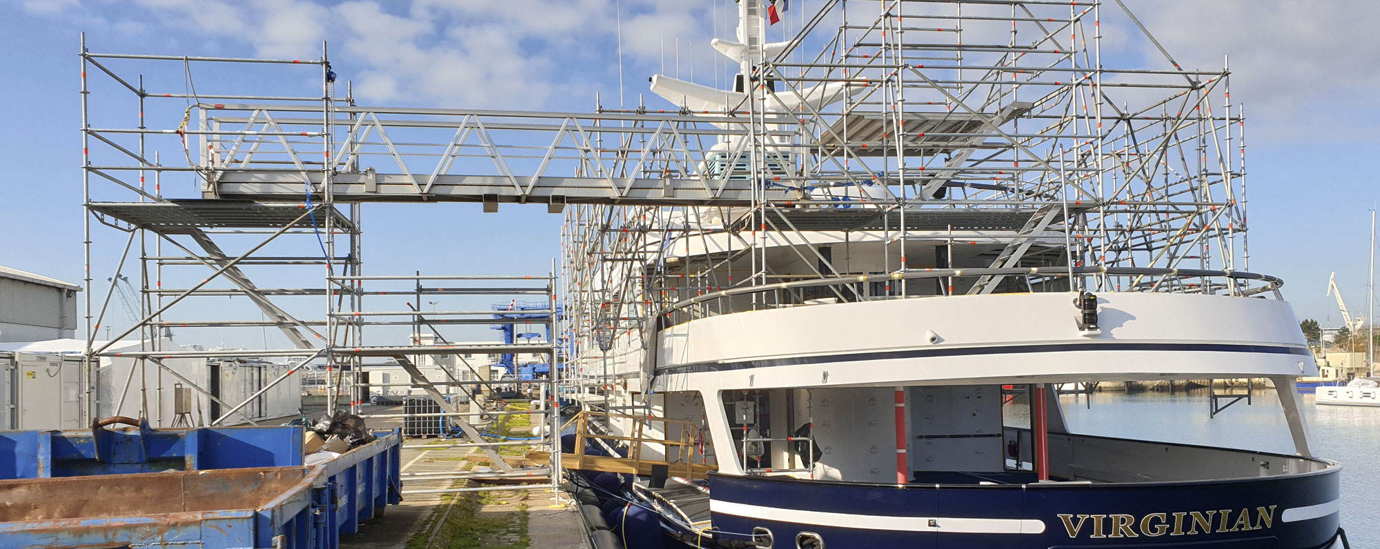 Echafaudage bateau Virginian La Rochelle