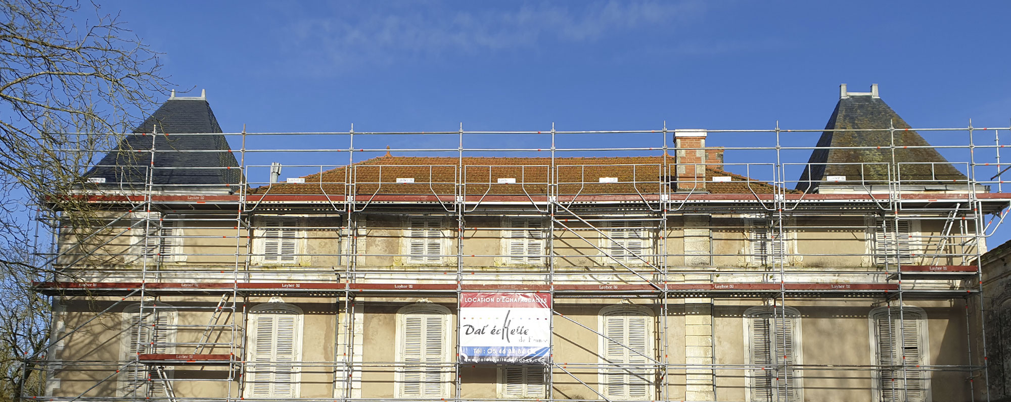 Dal'échelle échafaudage Saint-Xandre Domaine Godet