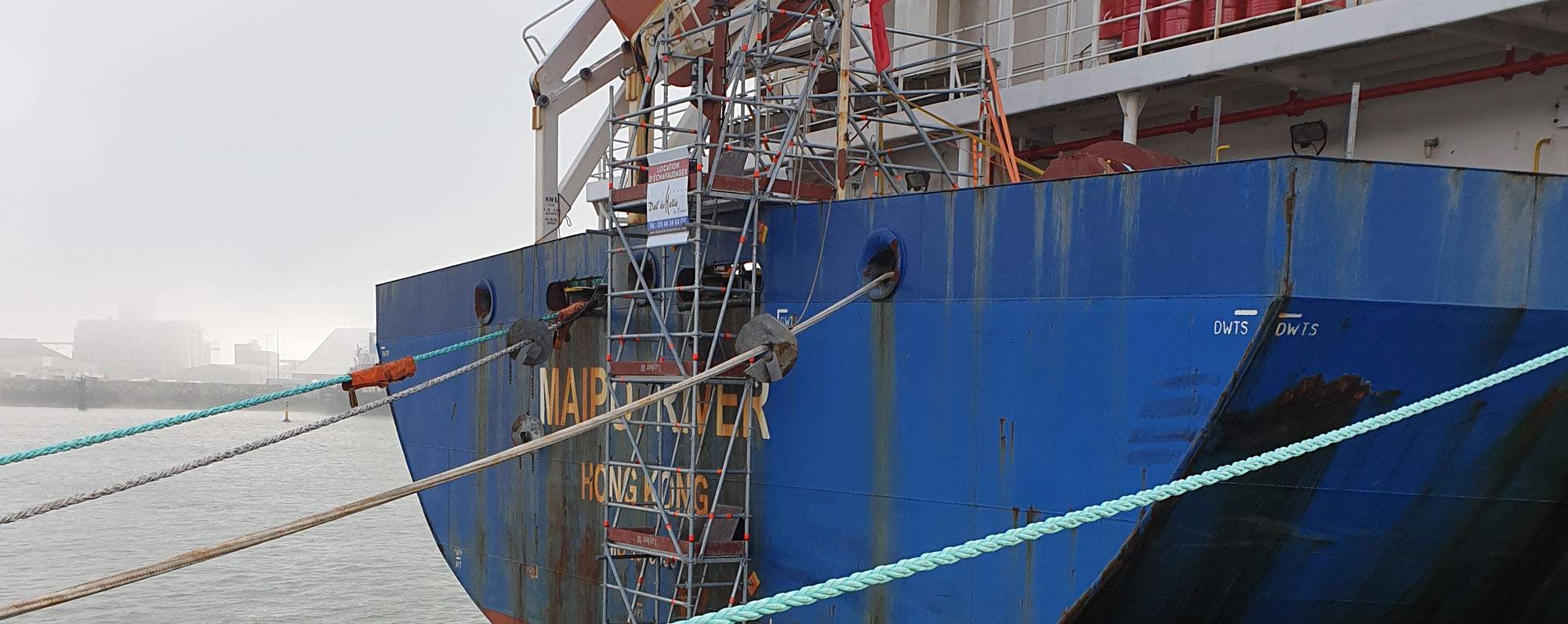 Cargo Maipo River - échafaudage suspendu - Dal'échelle